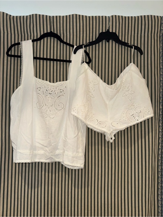Free People Tops - NWT Free People White Eyelet Set